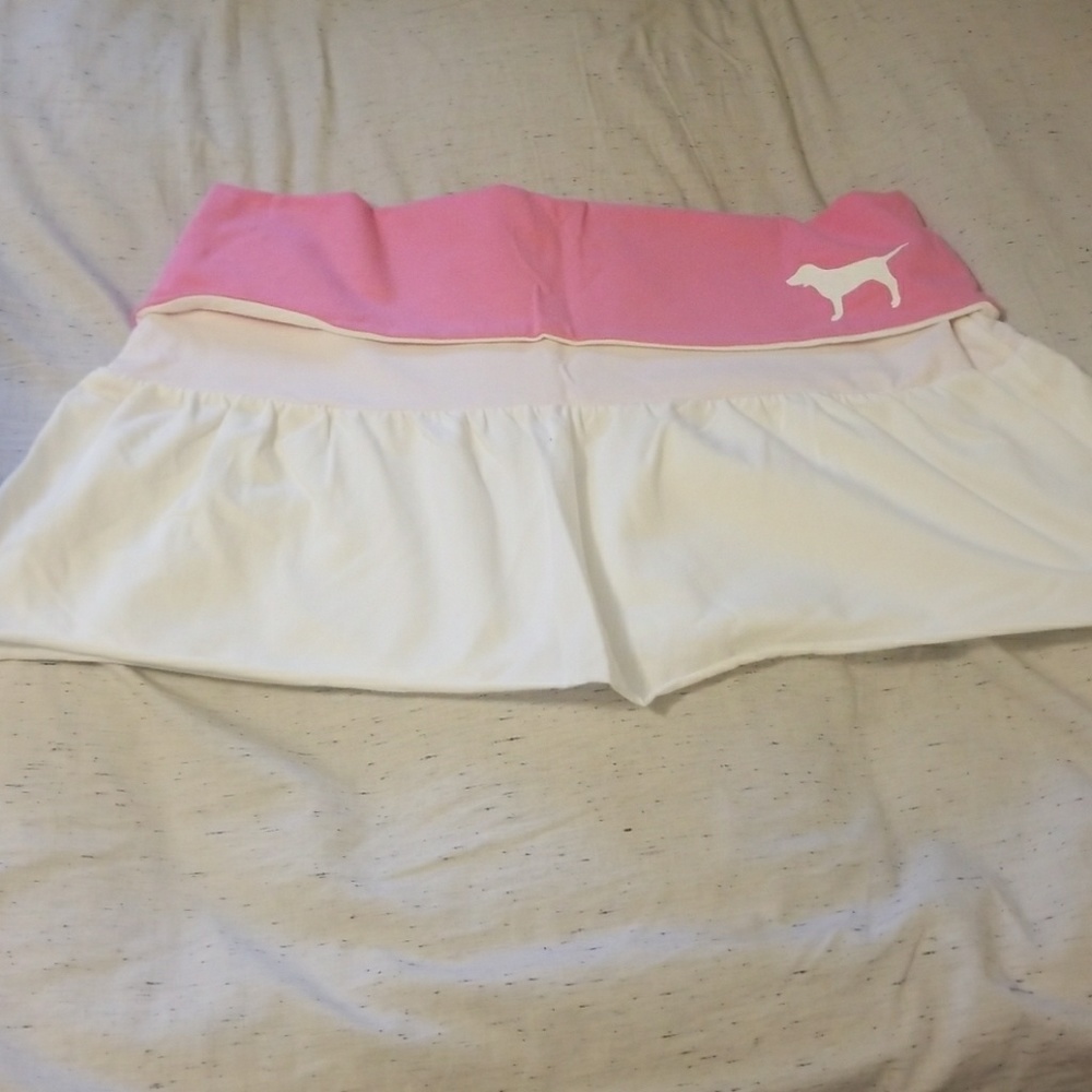 Pink mini skirt